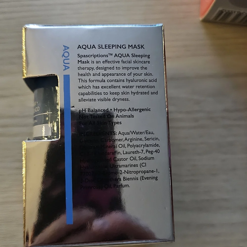 Sleeping Mask with Hyaluronic Acid - Blue
